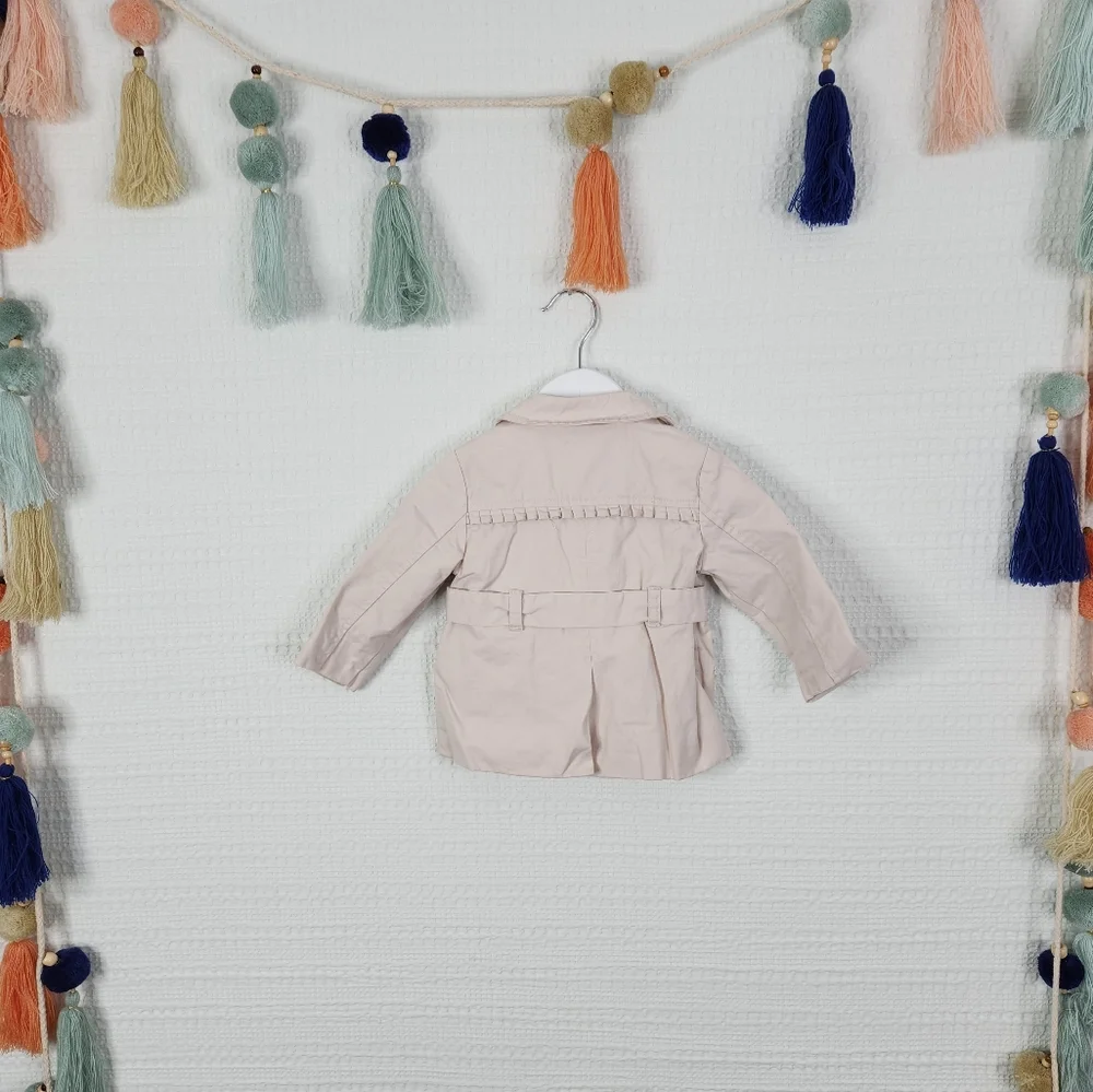 Mayoral Ruffle Trench Coat